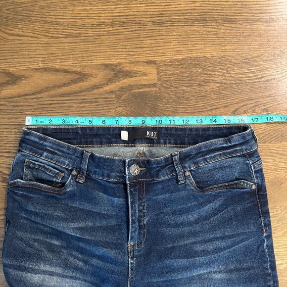 KUT from the Kloth Bermuda denim jeans shorts 9" inseam size 12 - Picture 5 of 5